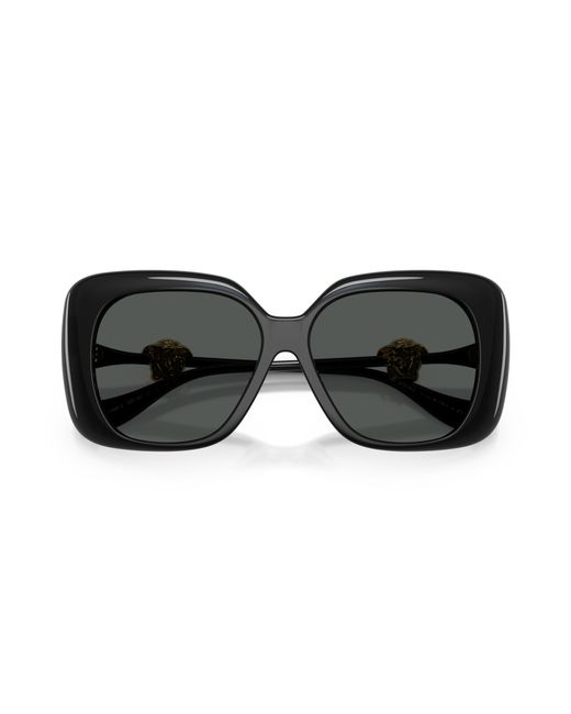 Versace Black Ve4499U Gb1/87 Sunglasses Injected Squared Normal