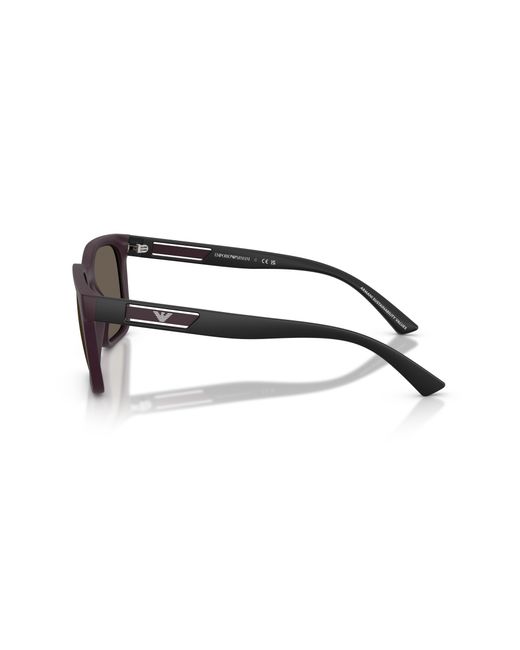 Emporio Armani Black Ea4269 6371/3 Sunglasses Injected Squared Normal for men