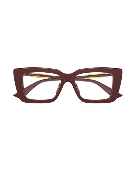 Bottega Veneta Black Bv1448O 004 Optical Frames Acetate Transparent Squared