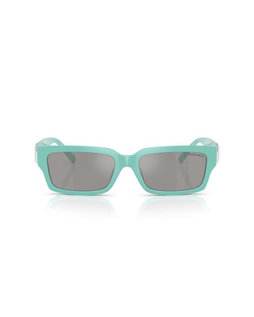 Tiffany & Co Black Tf4226U 83886G Sunglasses Injected Squared Mirrored