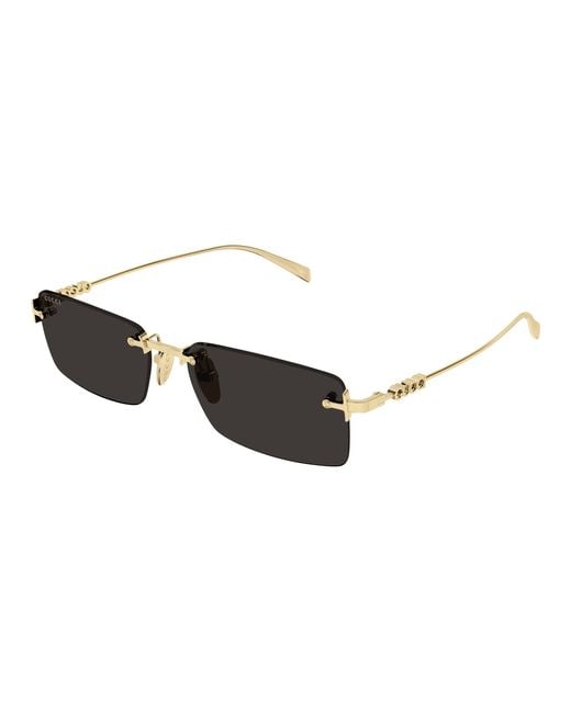 Gucci Black Gg1941S 001 Sunglasses Metal Squared for men