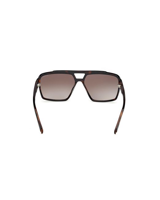 Guess Black Gu00223 52F Sunglasses Injected Squared Normal for men