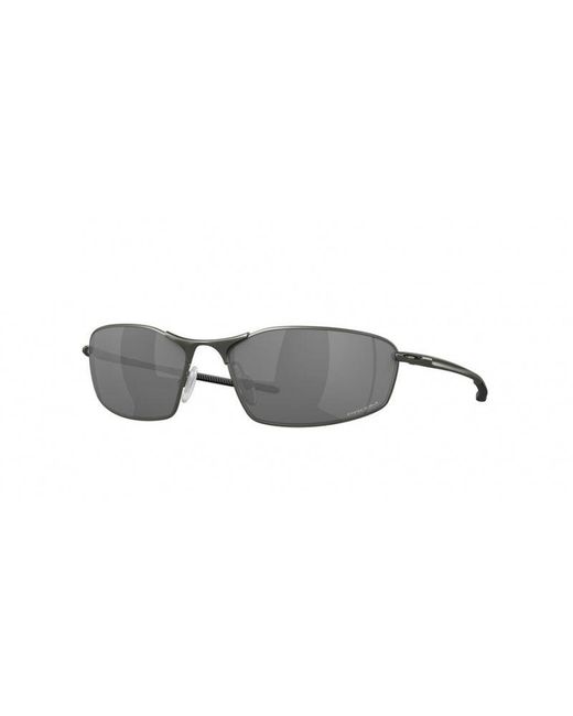 Oakley Black Oo4141 Whisker 414112 Sunglasses Metal Round Prizm for men