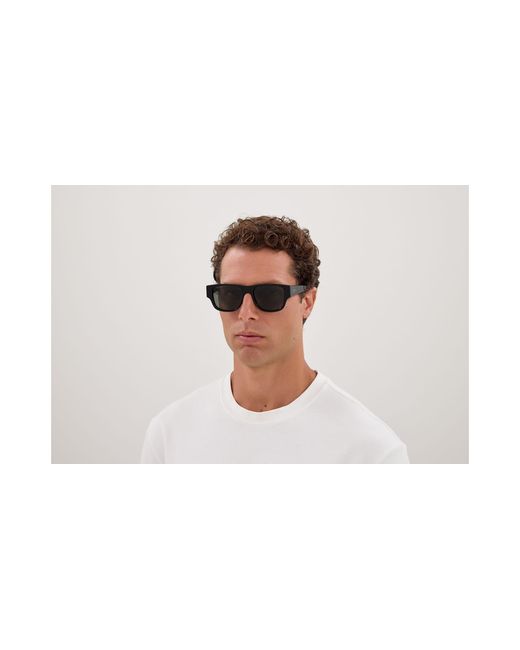 Gucci Black Gg2075S 001 Sunglasses Acetate Squared for men