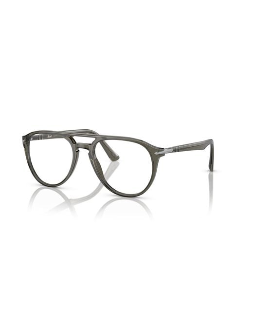 Persol Black Po3160V 1201 Optical Frames Acetate Transparent Pilot Normal for men