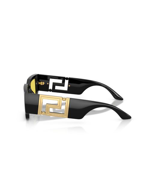 Versace Black Ve4506U Gb1/85 Sunglasses Injected Squared Normal for men