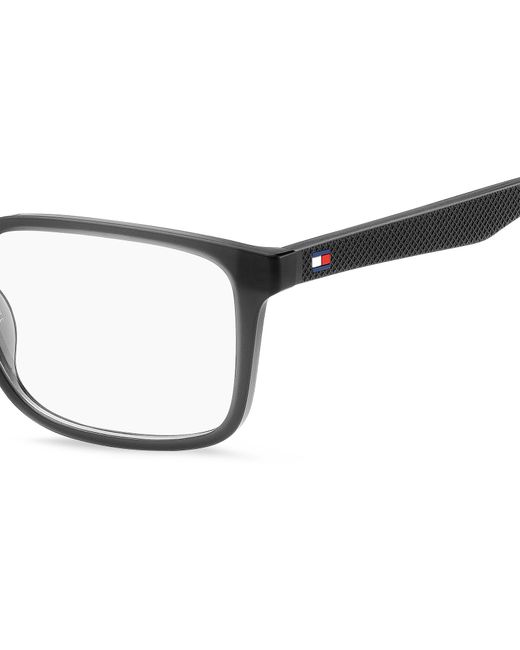 Tommy Hilfiger Black Th 2049 Fre Optical Frames Bio Polyamide Squared for men