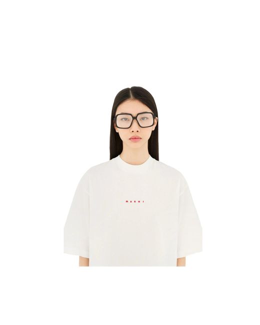 Marni Black 4Pu Arixo Optical Frames Acetate Squared