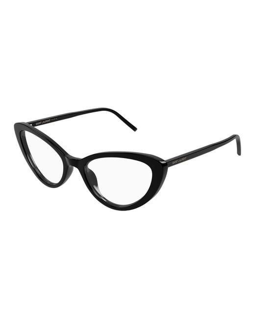 Saint Laurent Black Sl 777 001 Optical Frames Acetate Transparent Cat Eye