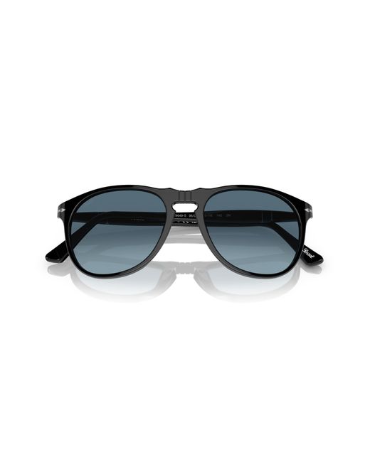 Persol Black Po9649S 95/Q8 Sunglasses Plastic Pilot Normal Shaded for men