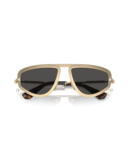 Burberry Black Be3150 110987 Sunglasses Metal Geometric Normal for men