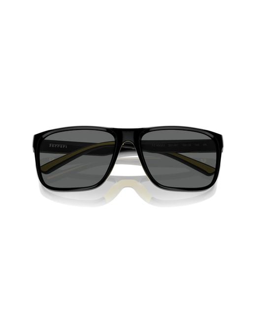 FERRARI SCUDERIA Black Fz6002U 501/87 Sunglasses Injected Squared Normal for men