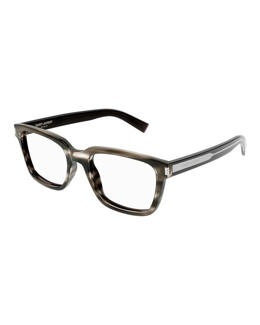 Saint Laurent Black Sl 621 005 Optical Frames Acetate Transparent Squared