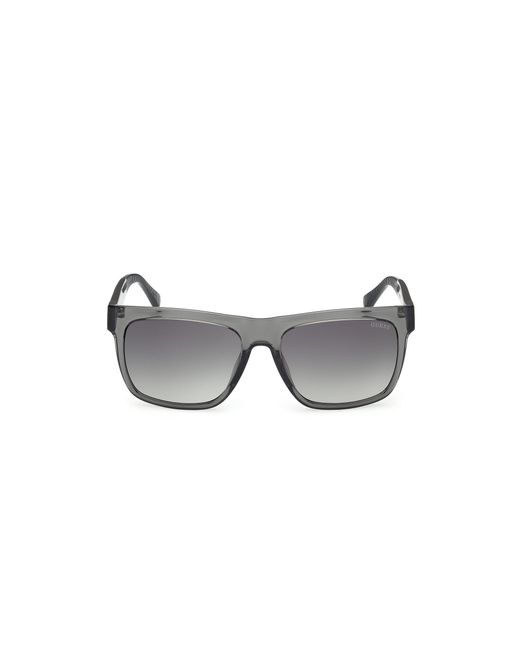 Guess Black Gu00222 20B Sunglasses Injected Smoke Squared Normal for men