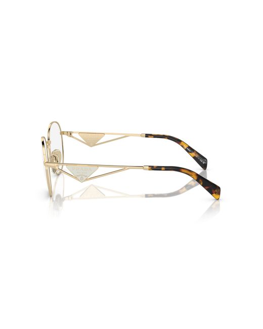 Prada Black Pr A50V Zvn1O1 Optical Frames Metal Round Normal