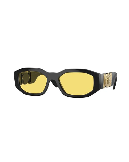 Versace Black Ve4361 Gb1/85 Sunglasses Nylon Geometric Normal for men