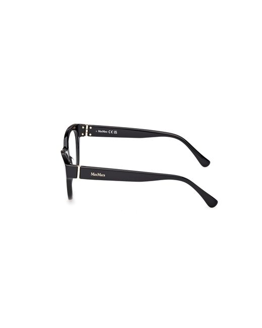 Max Mara Black Mm5205 001 Optical Frames Acetate Round Normal