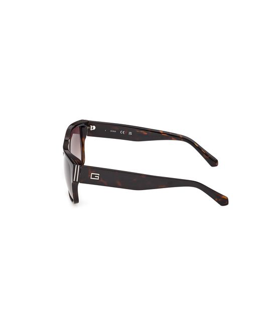 Guess Black Gu00277 52F Sunglasses Injected Squared Normal for men