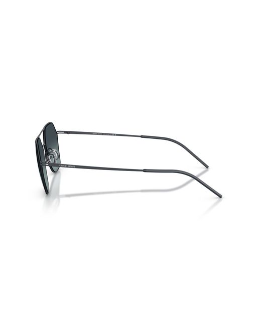 Giorgio Armani Black Ar6185 343719 Sunglasses Metal Squared Normal Nuanced for men