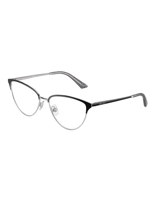 Jimmy Choo Black Jc2002 3016 Optical Frames Metal Cat Eye