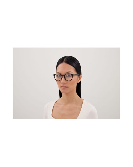 Gucci Black Gg2005Oa 002 Optical Frames Acetate Transparent Round