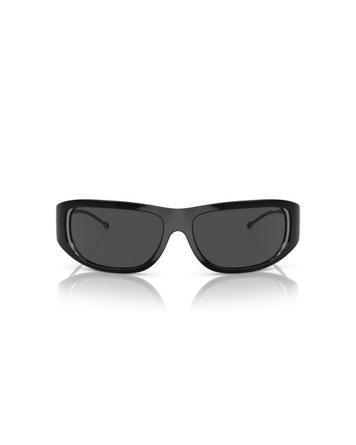 DIESEL Black Dl3001 501/87 Sunglasses Injected Round Normal