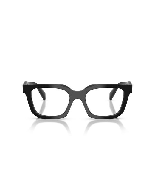 Prada Black Pr C08V 16K1O1 Optical Frames Acetate Geometric Normal
