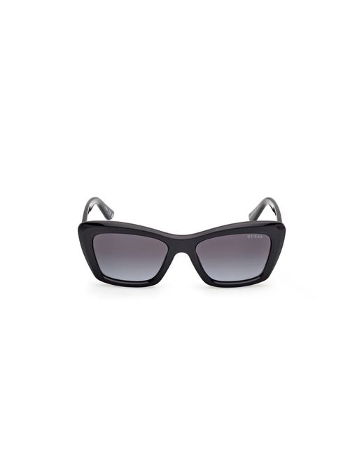 Guess Black Gu00195 01B Sunglasses Injected Smoke Squared Normal