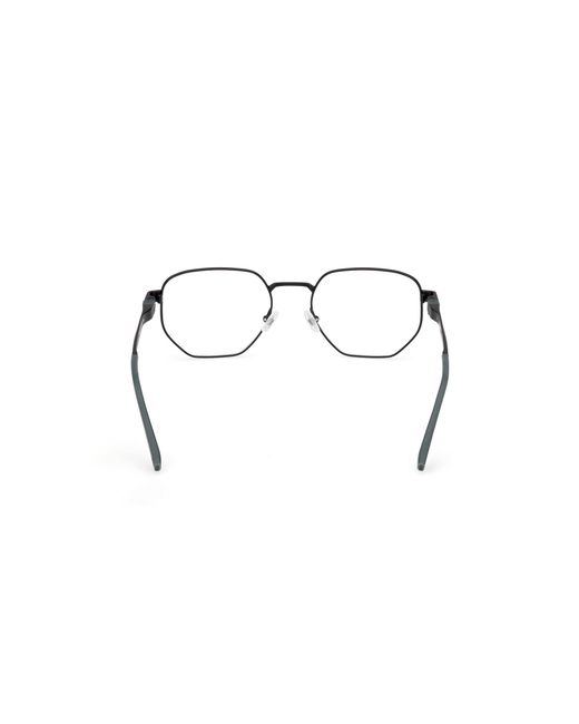 Timberland Black Tb50082 002 Optical Frames Metal Geometric Normal for men