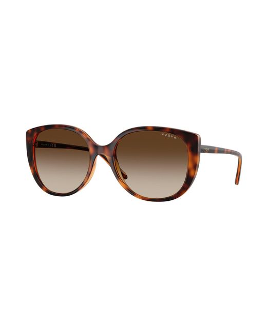 Vogue Eyewear Black Vo5623S W65613 Sunglasses Nylon Butterfly Normal Shaded