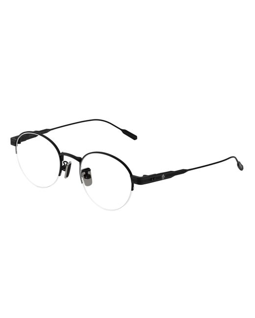 Moncler Black Me1016Td 1001 Optical Frames Titanium Transparent Round Normal
