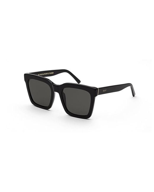 Retrosuperfuture Black Ur1 Aalto Sunglasses Acetate Squared Normal