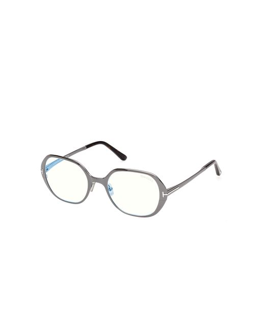 Tom Ford Black Ft6137-B 008 Optical Frames Metal Geometric Normal
