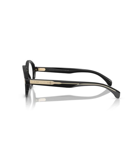 Moncler Black Me2005 3001 Optical Frames Acetate Transparent Round Normal