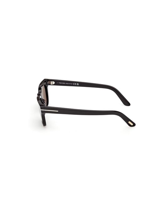 Tom Ford Black Ft1362 Penn-02 01A Sunglasses Acetate Smoke Squared Normal