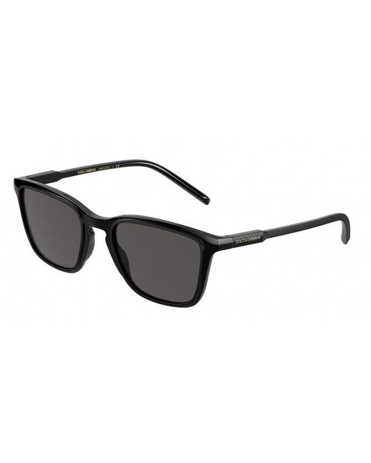 Dolce & Gabbana Black Dg6145 501/87 Sunglasses Plastic Squared Normal for men