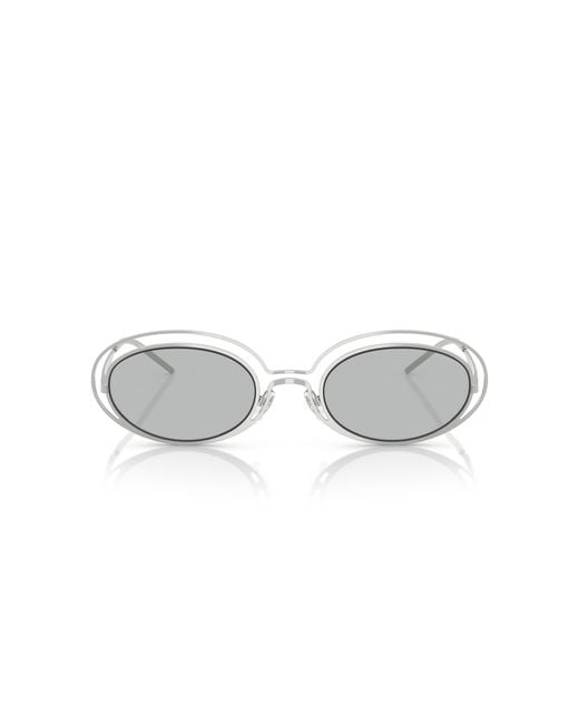 Emporio Armani Black Ea2160 301587 Sunglasses Metal Round Normal