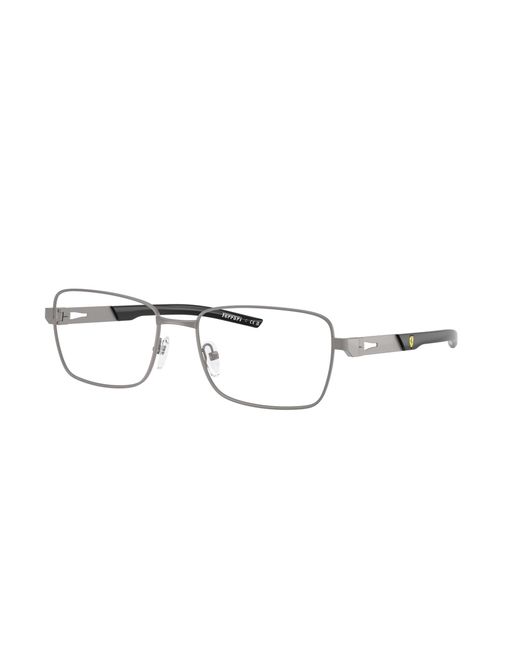 FERRARI SCUDERIA Black Fz7010 115 Optical Frames Metal Squared Normal for men