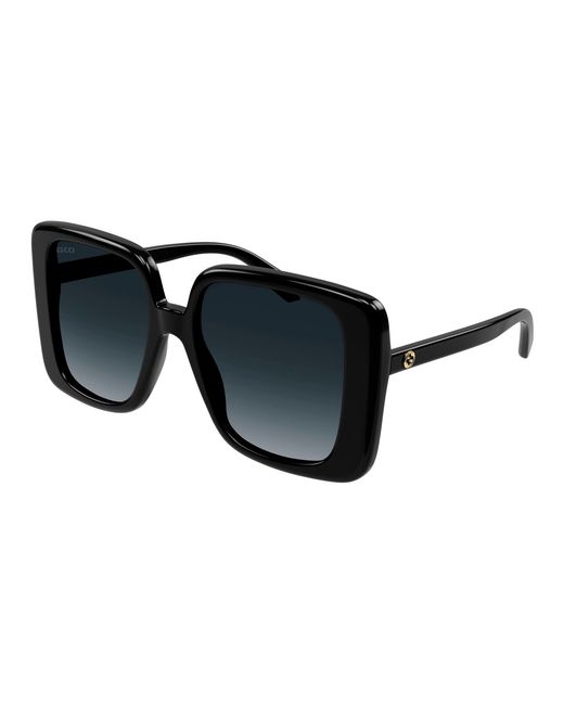 Gucci Black Gg1314S 001 Sunglasses Acetate Squared Normal Shaded