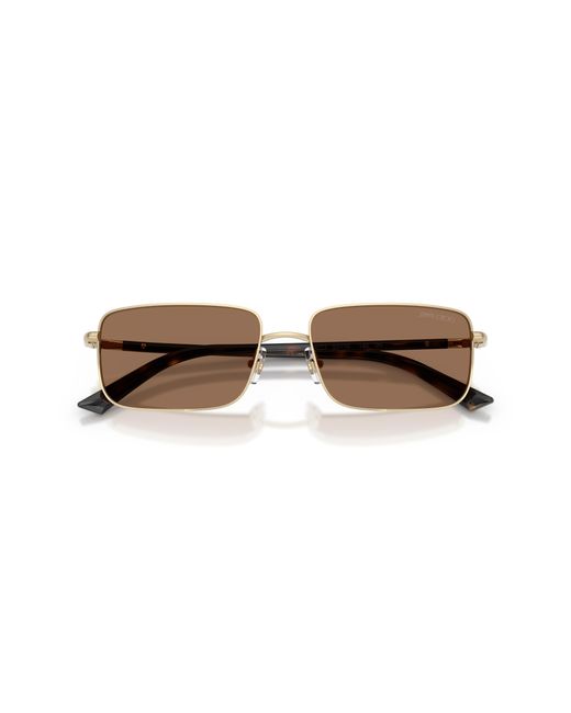 Jimmy Choo Black Jc4027 300673 Sunglasses Metal Squared Normal