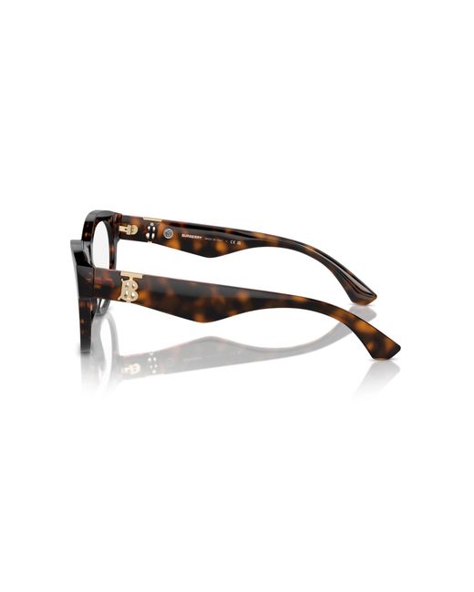 Burberry Black Be2404 3002 Optical Frames Acetate Transparent Round Normal