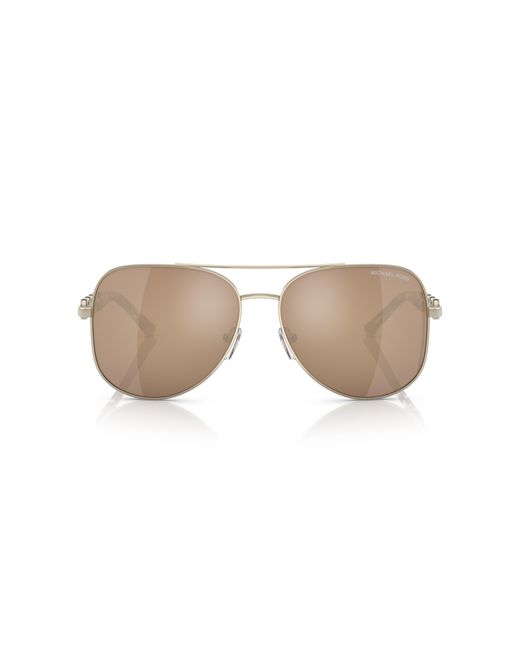 Michael Kors Black Mk1121 Chianti 10147P Sunglasses Metal Pilot Normal Mirror