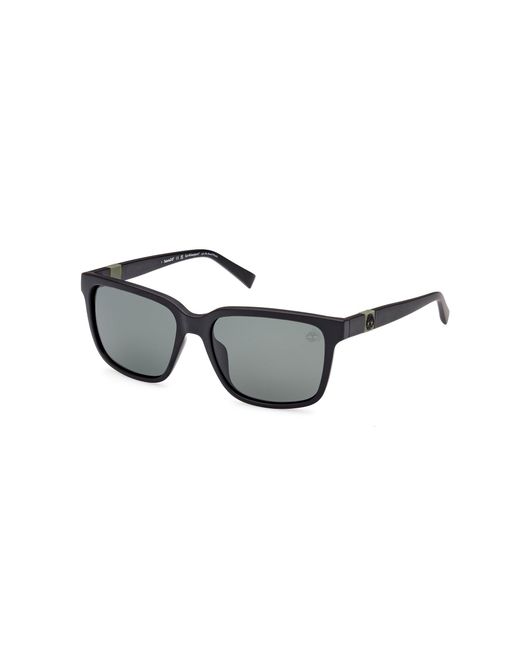 Timberland Black Tb9322-H 02R Sunglasses Injected Squared Polarized for men