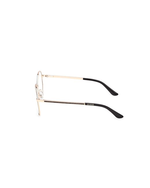 Guess Black Gu50363 002 Optical Frames Metal Geometric Normal