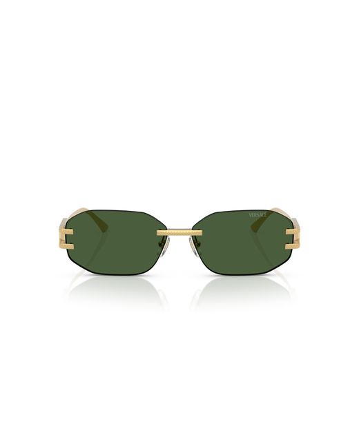 Versace Green Ve2274 100271 Sunglasses Metal Geometric Normal