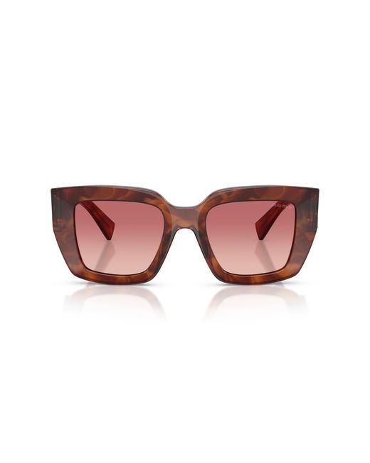 Miu Miu Black Mu B05S 26E50U Sunglasses Acetate Squared Normal Shaded