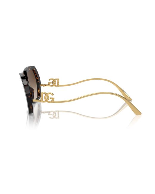 Dolce & Gabbana Black Dg4468B 502/13 Sunglasses Acetate Geometric Normal Shaded