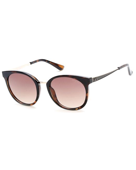 Guess Pink Gu7459 52F Sunglasses Injected Round Normal Shaded