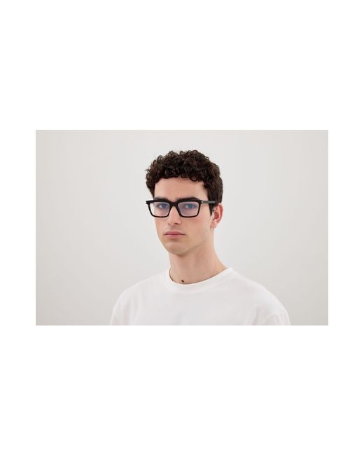Saint Laurent Black Sl 852 005 Optical Frames Metal Transparent Round