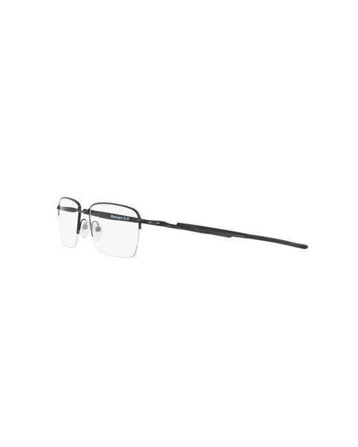 Oakley Black Ox5128 Gauge 3.2 Blade 512804 Optical Frames Titanium Squared Normal for men